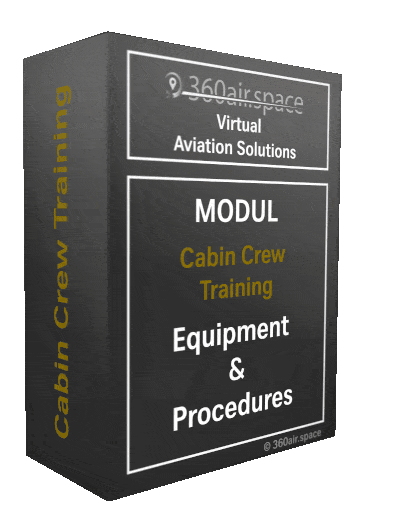 Module de formation du personnel de cabine avec visite virtuelle d’avion