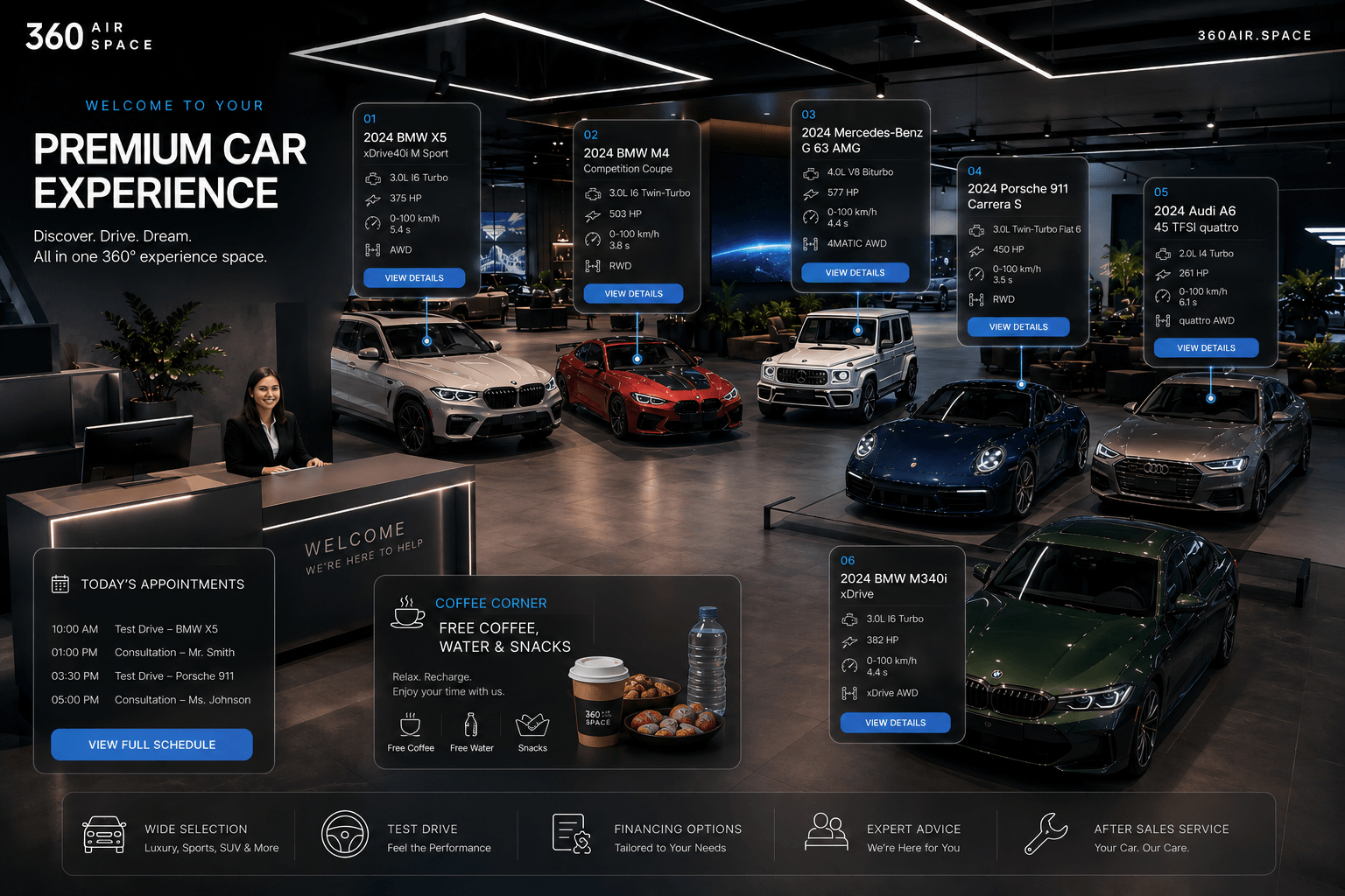 Premium Car Showroom 360° Experience