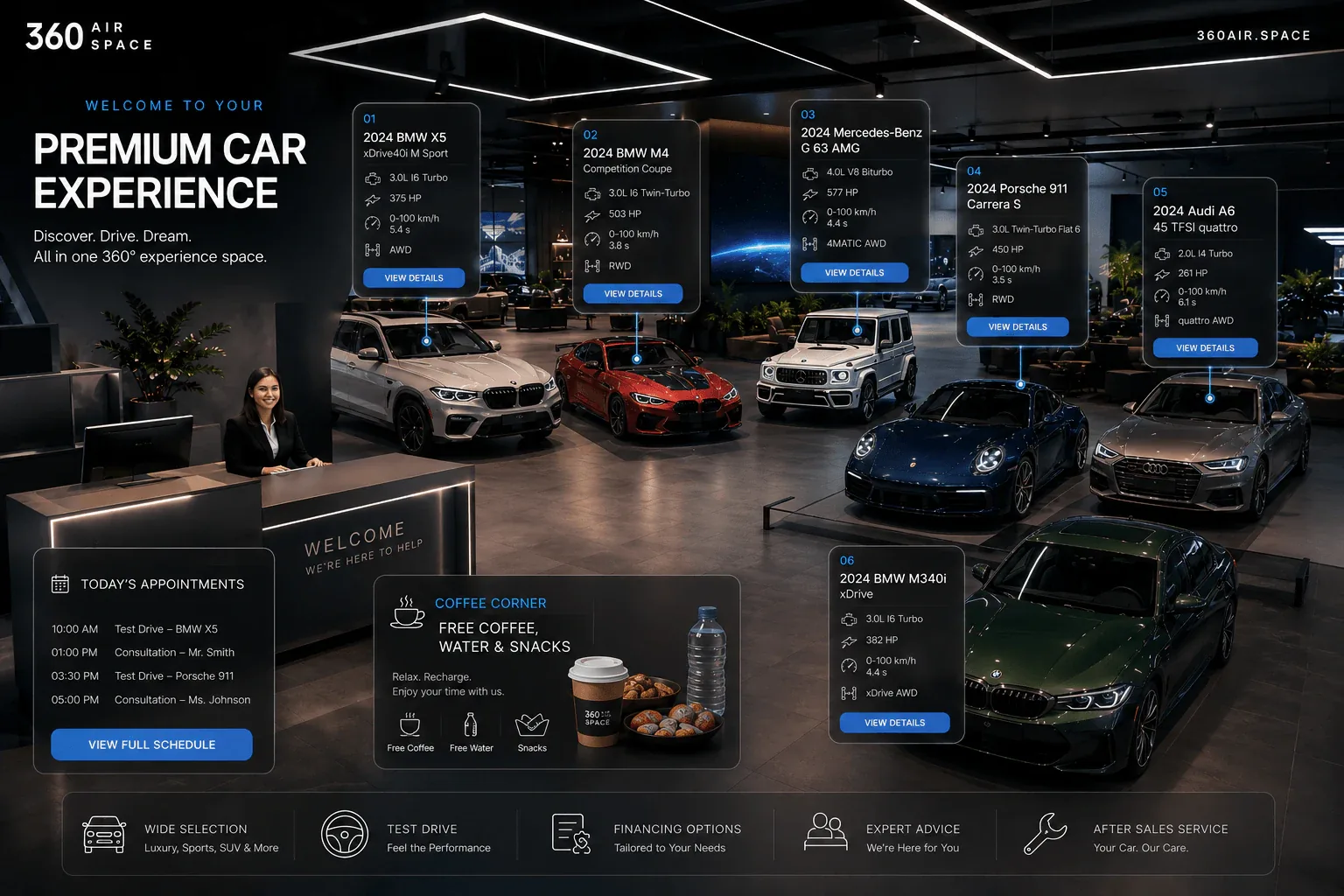 Premium Car Showroom 360° Experience