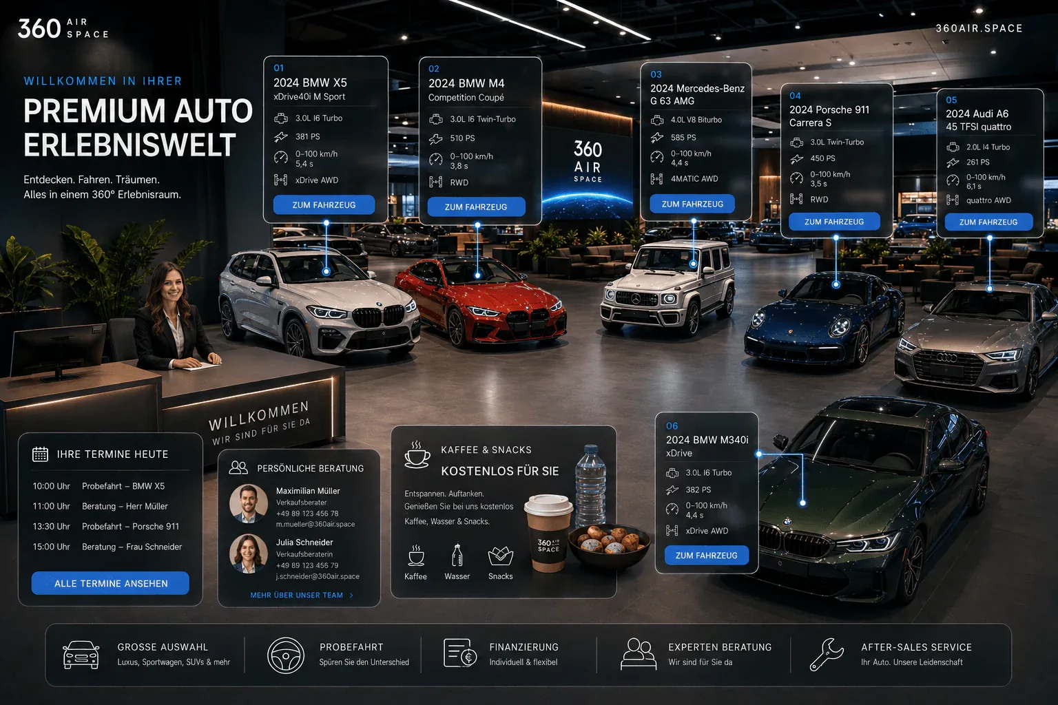 Premium Auto Erlebniswelt 360° Showroom