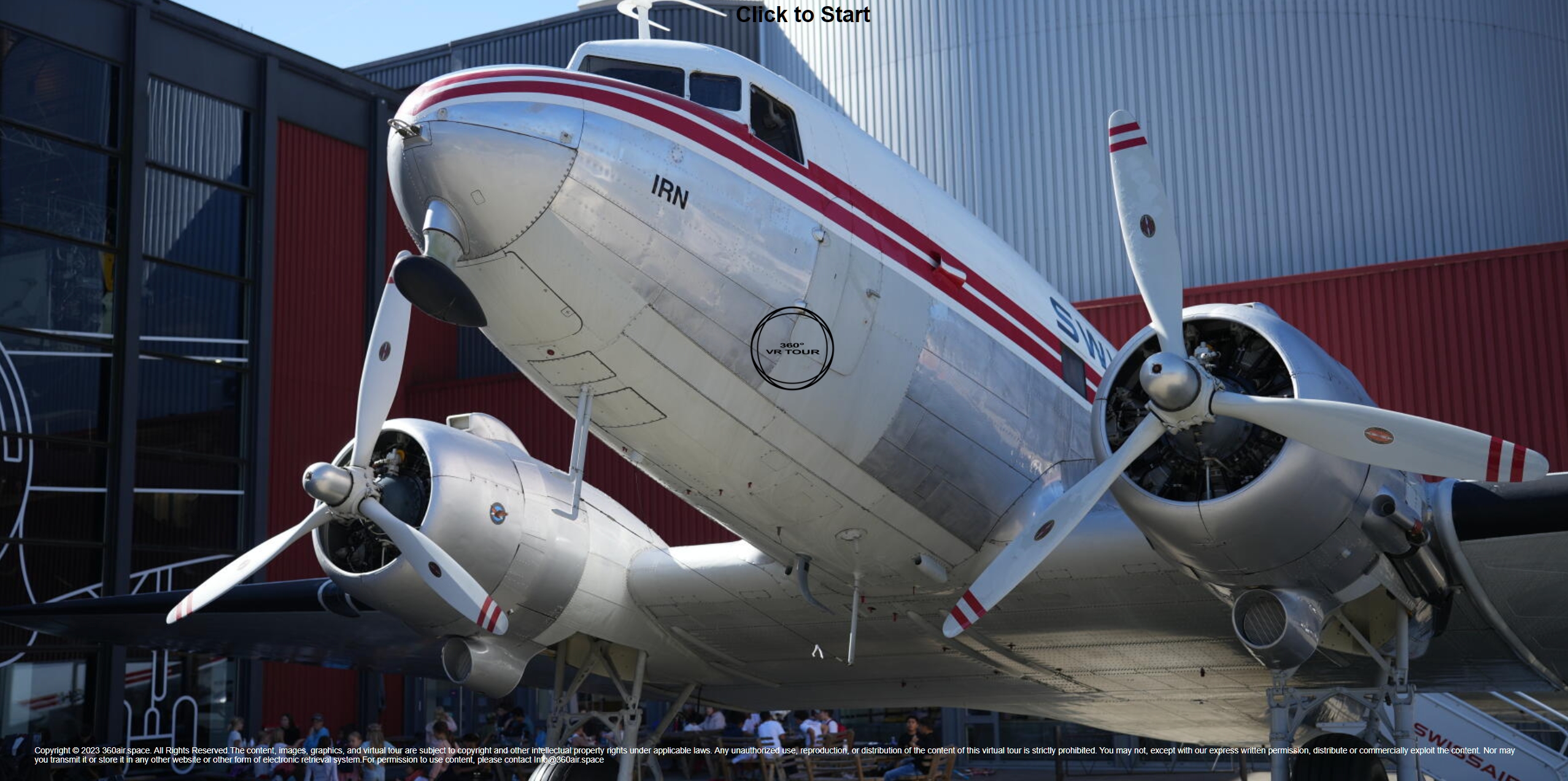 DC-3 aircraft interior virtual tour thumbnail by 360air.space