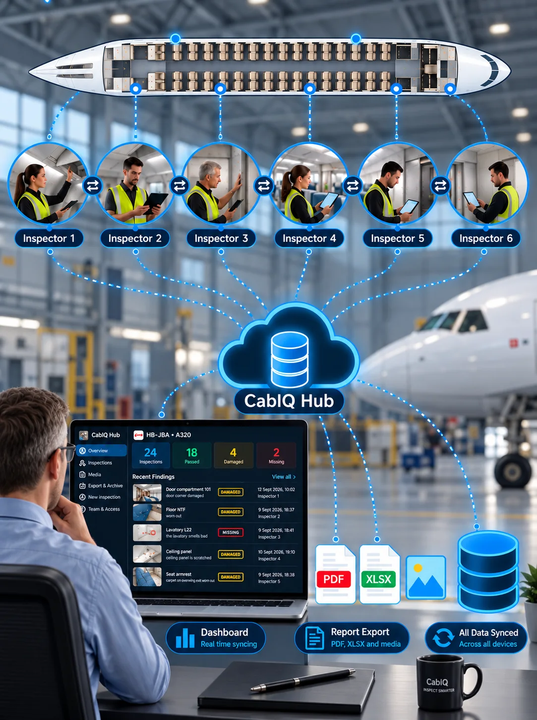 CabIQ Teams Aircraft Inspection App